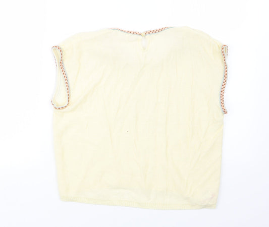 Womens UK Size 14 Preworn Ivory Pullover Jumper