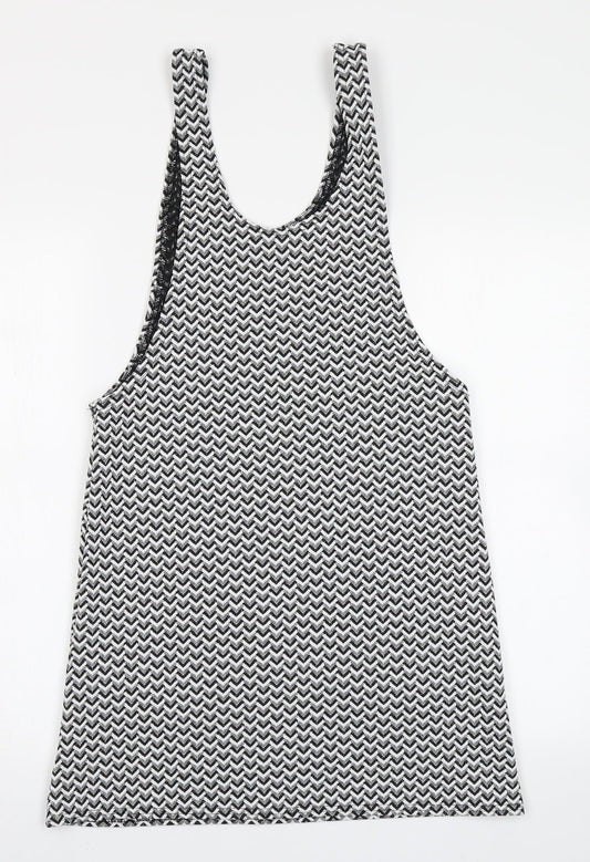 Atmosphere Womens Black Chevron A-Line Size 8