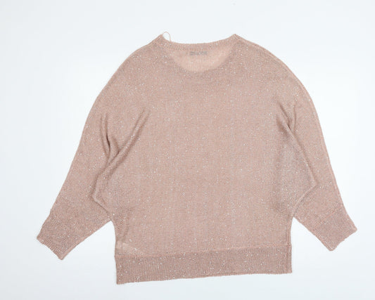 George Womens Pink Knit Pullover Jumper Size 16