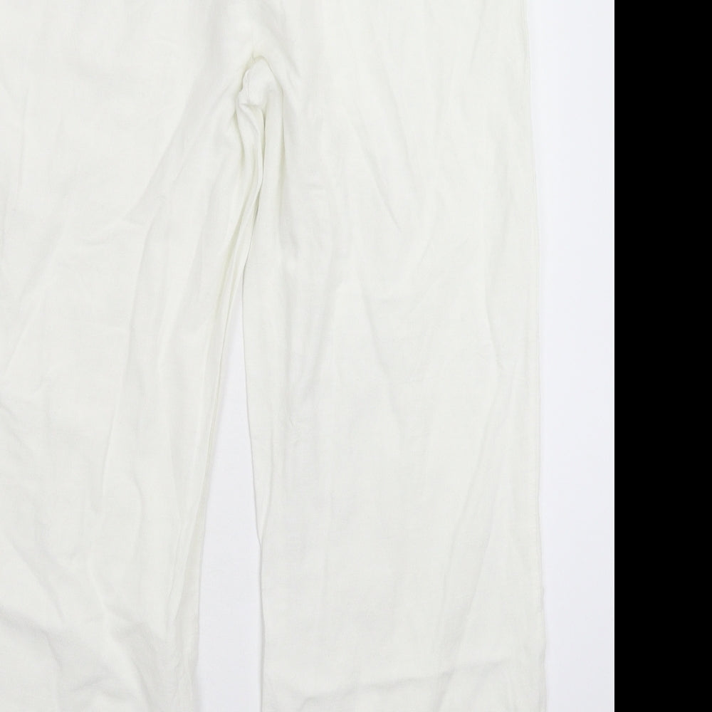 Joanna Hope Womens White Trousers Size 12 L25 in