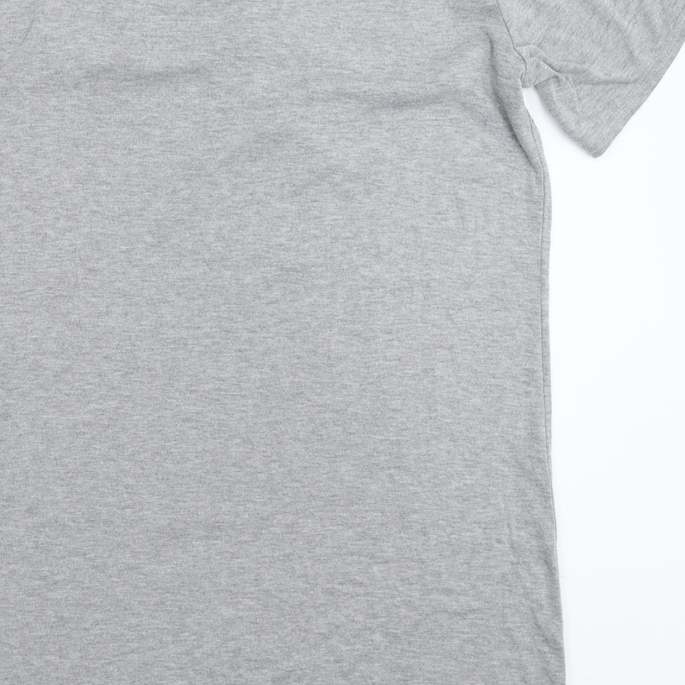 Miss Diamond Womens Grey T-Shirt Dress Size L