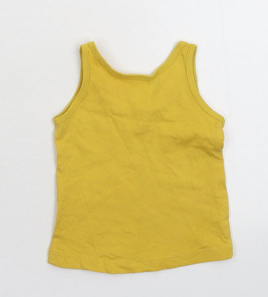 Primark Baby Yellow Basic Tank Size 0-3 Months