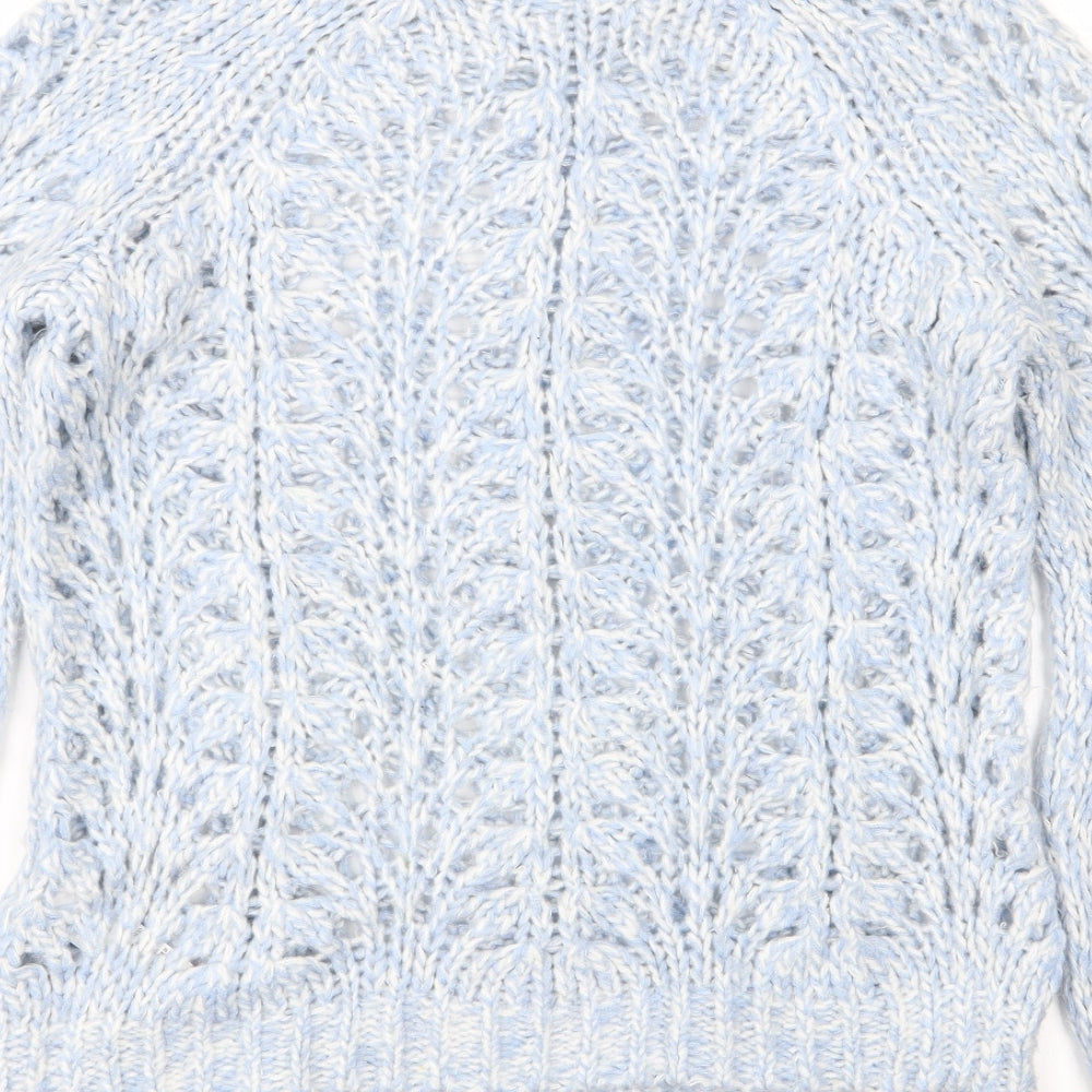 Womens UK Size XS Topshop Blue Pullover Jumper