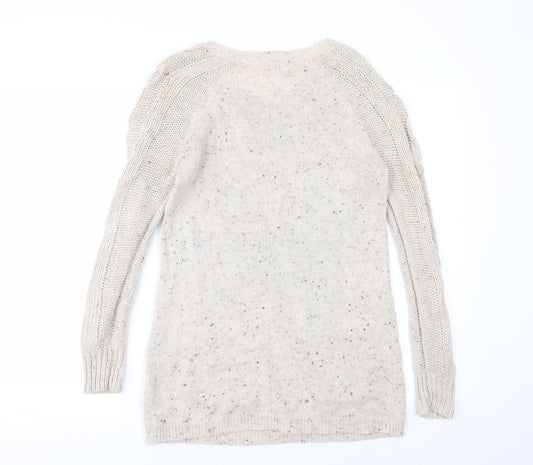 Asda George Womens Beige   Jumper Dress  Size 8