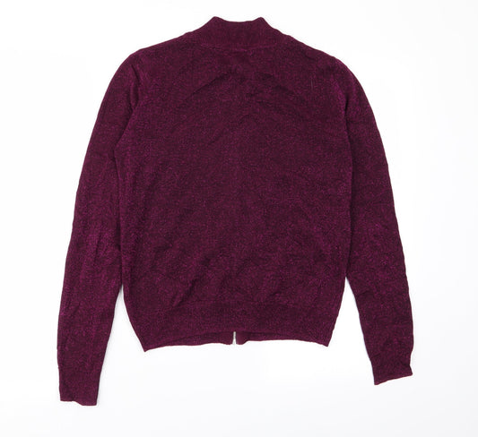 Primark Womens Purple Full Zip Jumper Size 10