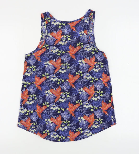 Womens UK Size 8 Atmosphere Blue Basic Tank
