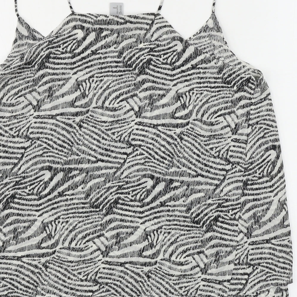 Womens UK Size 10 H&M White Basic Blouse