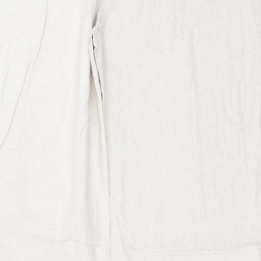 Mia Moda Womens Beige Trousers Size 16 L28 in