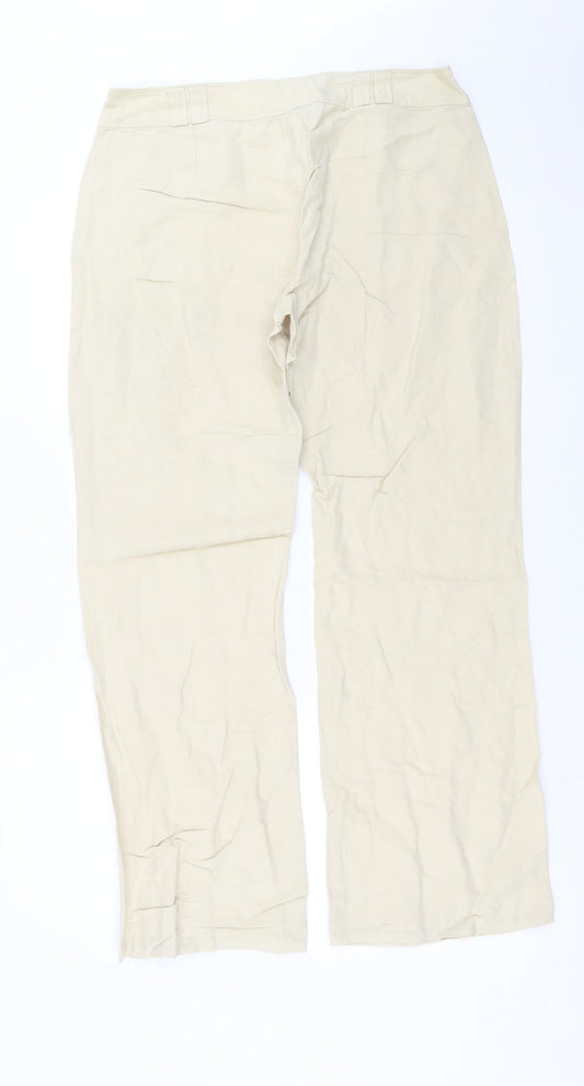 Flo & Jo Womens Beige Trousers Size XL L30 in