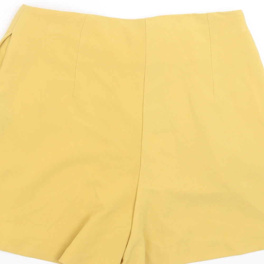 Primark Womens Yellow Hot Pants Shorts Size 10