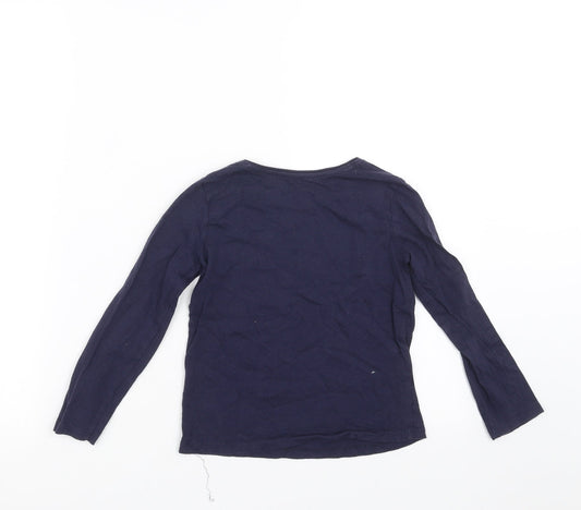 Primark Girls Blue Basic T-Shirt Size 5-6 Years - Stay Cool