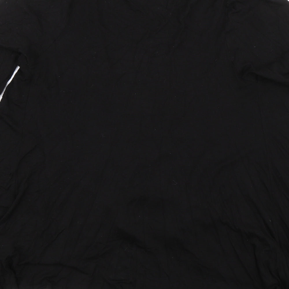 George Womens Black Kimono T-Shirt Size 10