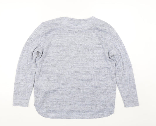 New ook Womens Blue Pullover Jumper Size 12