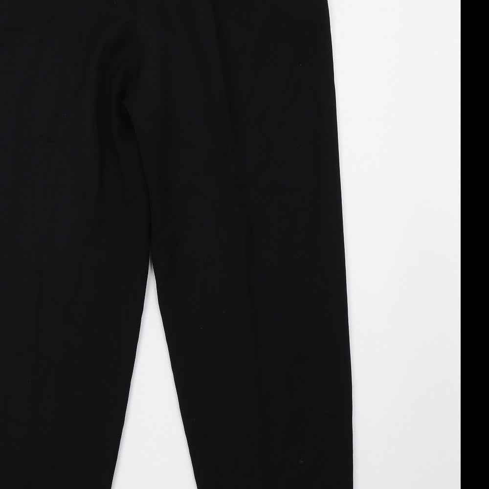 Comma Womens Black Trousers Size 12 L29 in