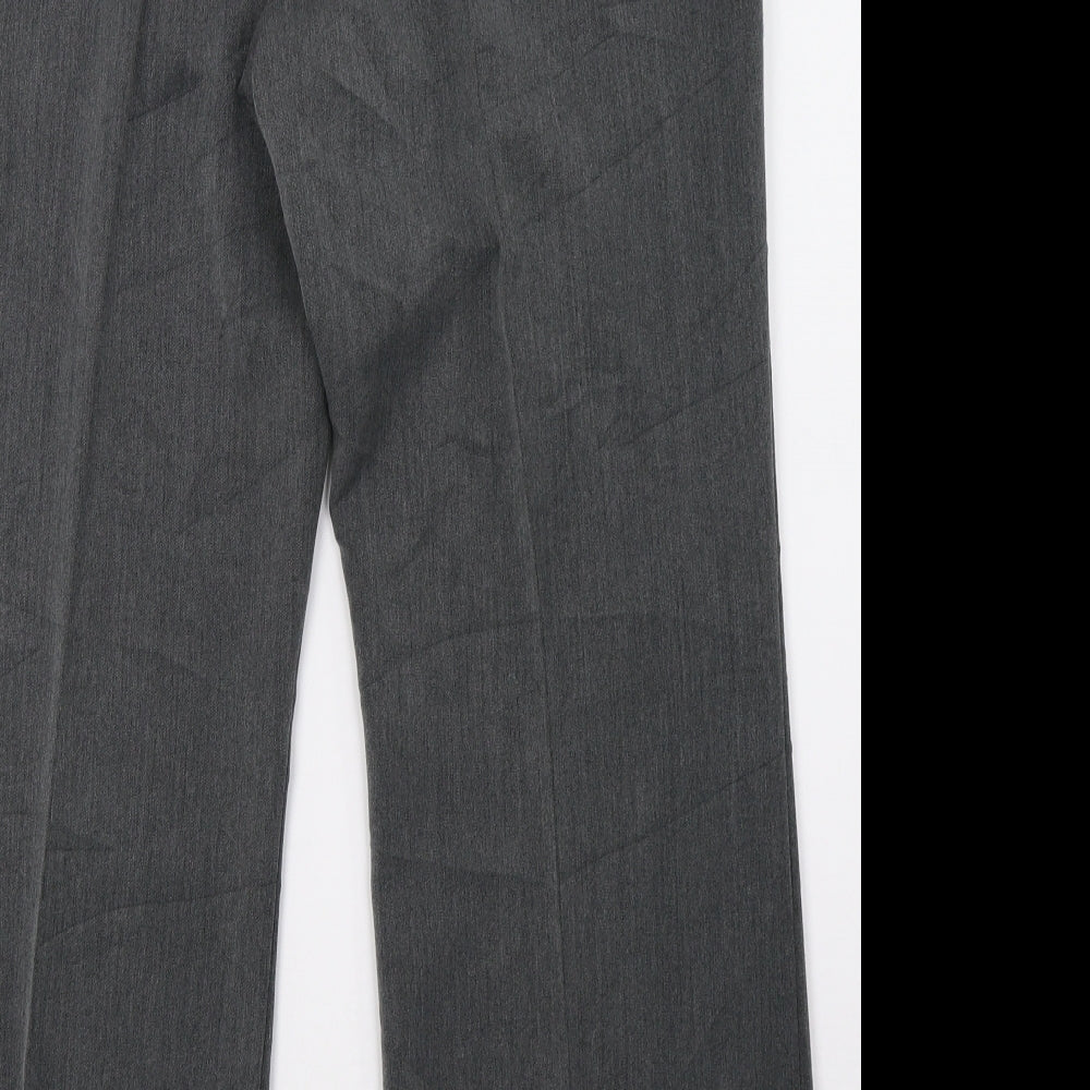 BM Womens Grey Trousers Size 14 L29 in