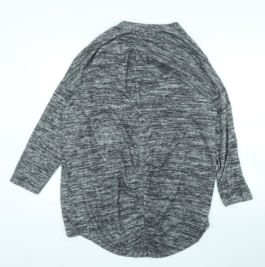 Womens UK Size 12 Papaya Grey Cardigan Jumper