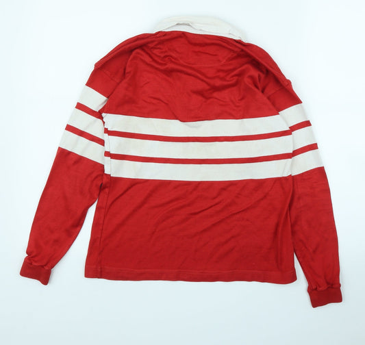 Preworn Boys Red Jersey Polo Size 8-9 Years