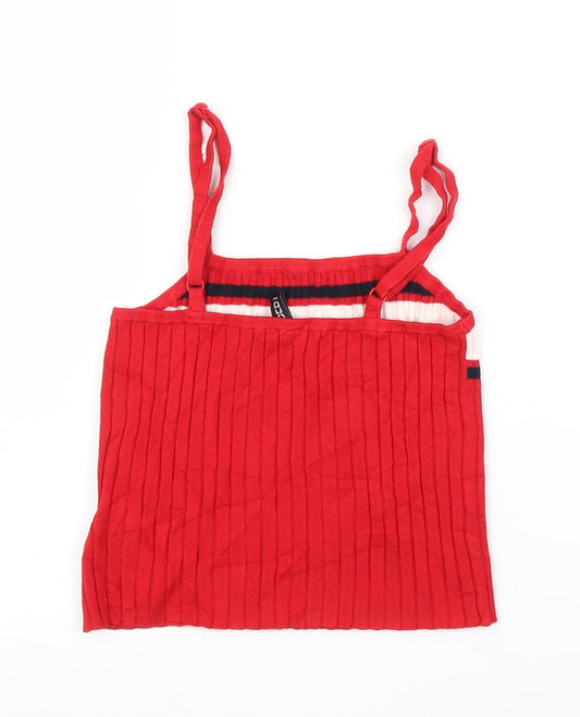 Womens UK Size S H&M Red Camisole Blouse