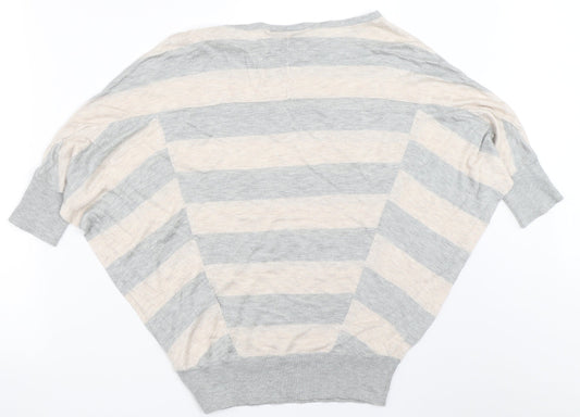 Womens UK Size 8 Warehouse Grey Pullover Jumper