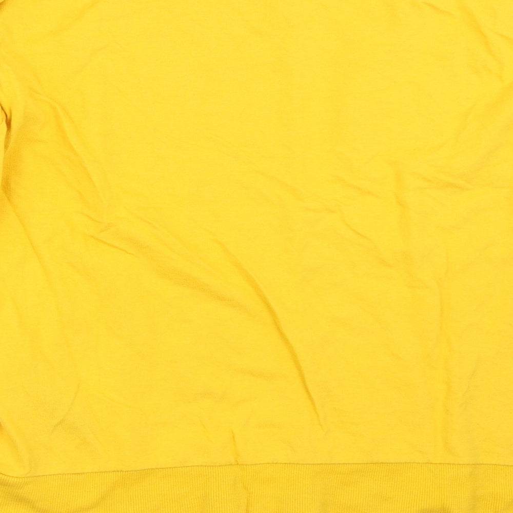 H&M Womens Yellow   Pullover Sweatshirt Size S
