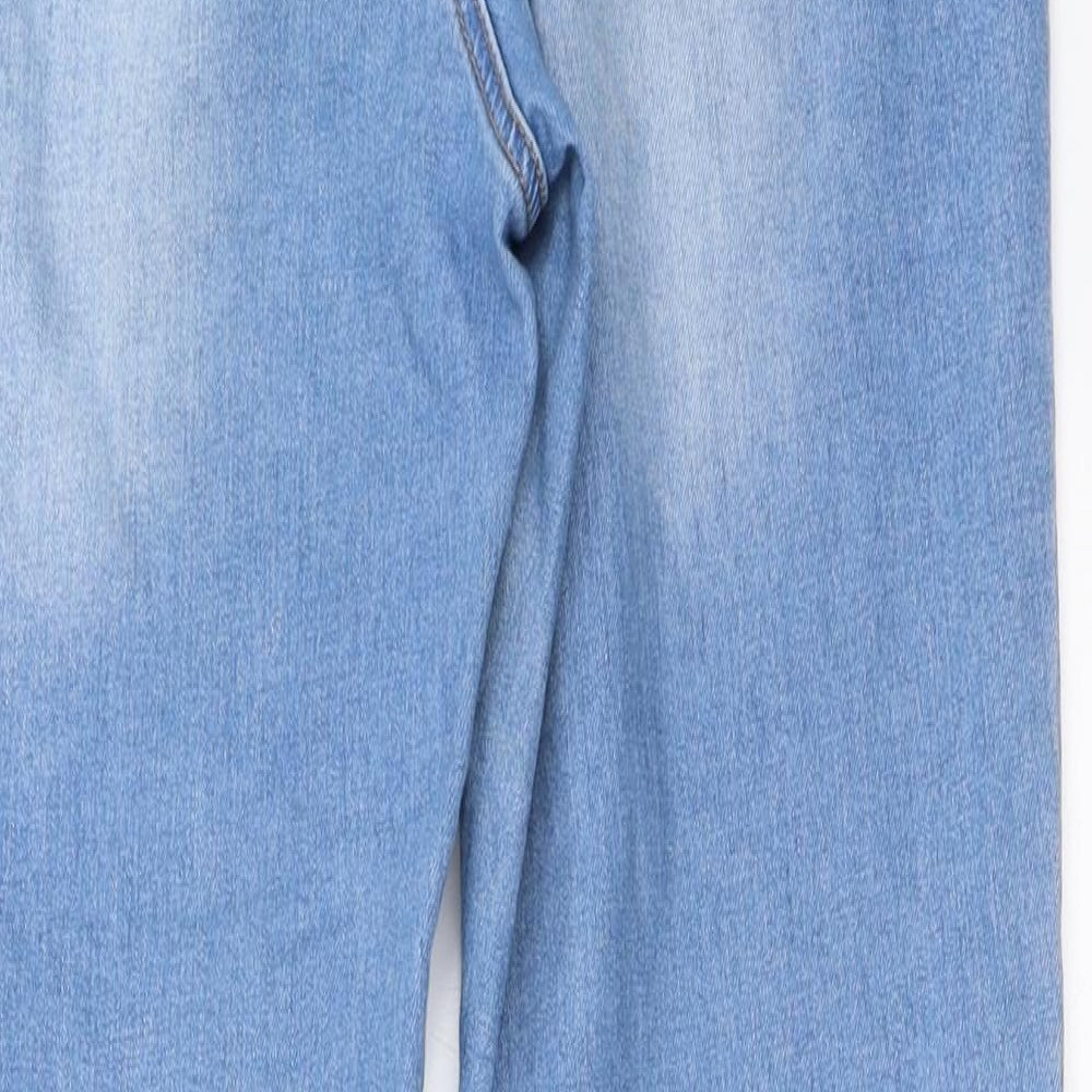 Missguided Womens Blue Denim Skinny Jeans Size 10 L28.5 in