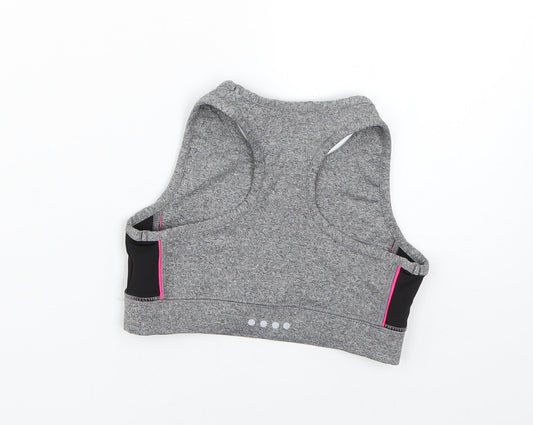 Matalan Girls Grey Basic T-Shirt Size 6-7 Years