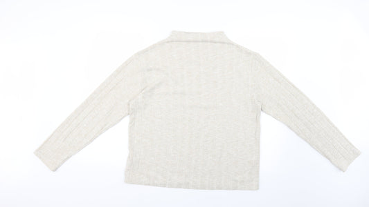Womens UK Size 14 Marks and Spencer Beige Pullover Jumper