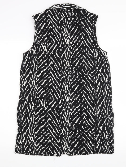 Womens UK Size S Wallis Black Cardigan Jumper