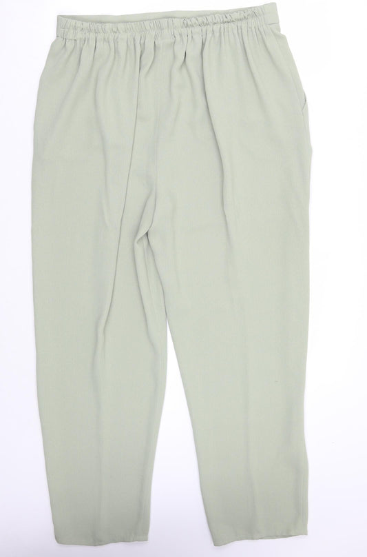 Your 6th Sense Womens Green Trousers Size 20 L28 in
