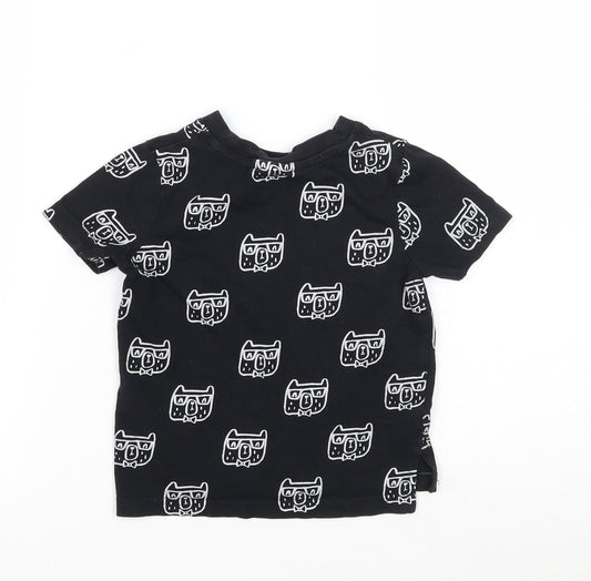George Boys Black Geometric Basic T-Shirt Size 2 Years