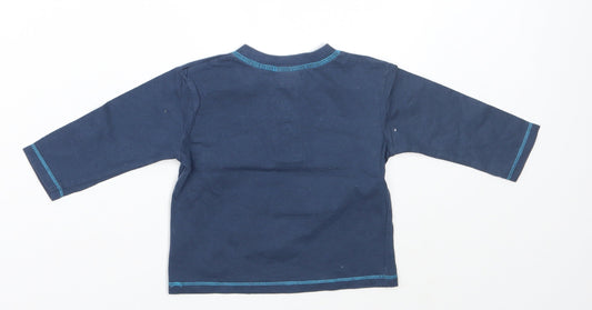 F&F Boys Blue Basic T-Shirt Size 6-9 Months