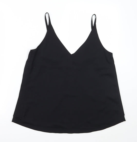 George Womens Black Basic Tank Size 10