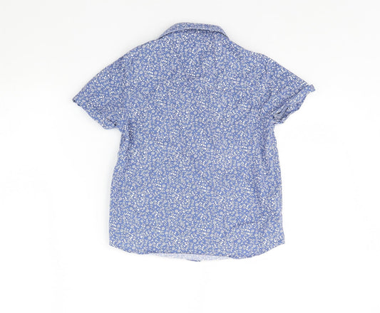 Kiabi Boys Blue Floral Basic Button-Up Size 6 Years