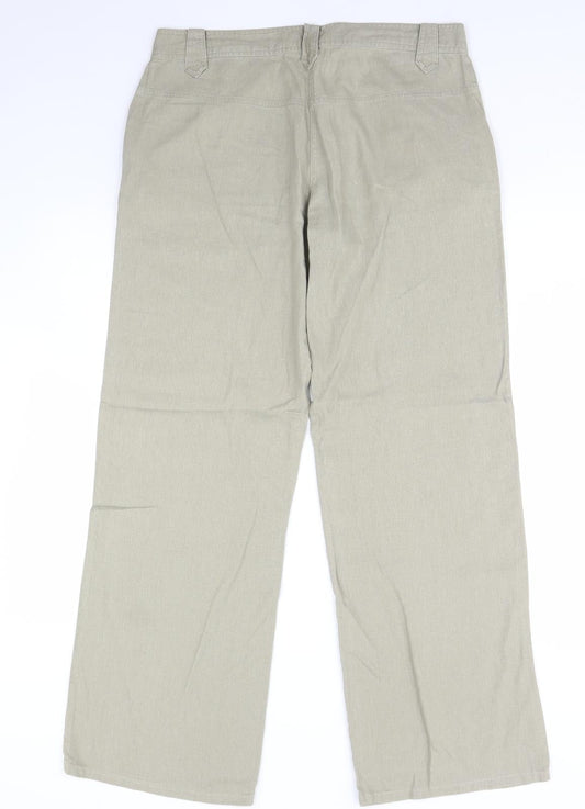 EA Womens Beige Trousers Size 14 L32 in