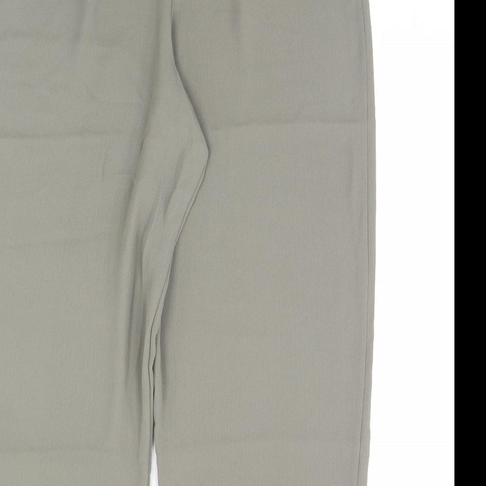 Womens UK Size 12 NEXT Regular Fit Green Trousers