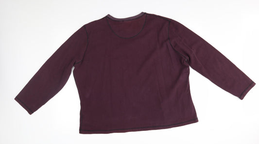 Natural Reflections Womens Red Pullover Jumper Size 3XL