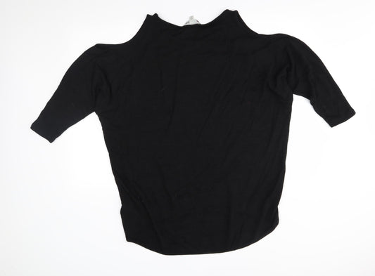 Womens UK Size 10 Yumi Black Pullover Jumper