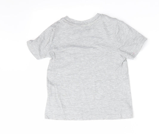 George Boys Grey Basic T-Shirt Size 2-3 Years