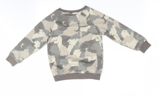 Primark Boys Green Camouflage Pullover Sweatshirt Size 2-3 Years - a + b = c
