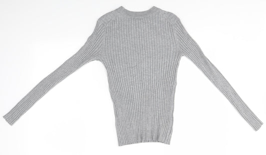 Womens UK Size S H&M Grey Pullover Jumper