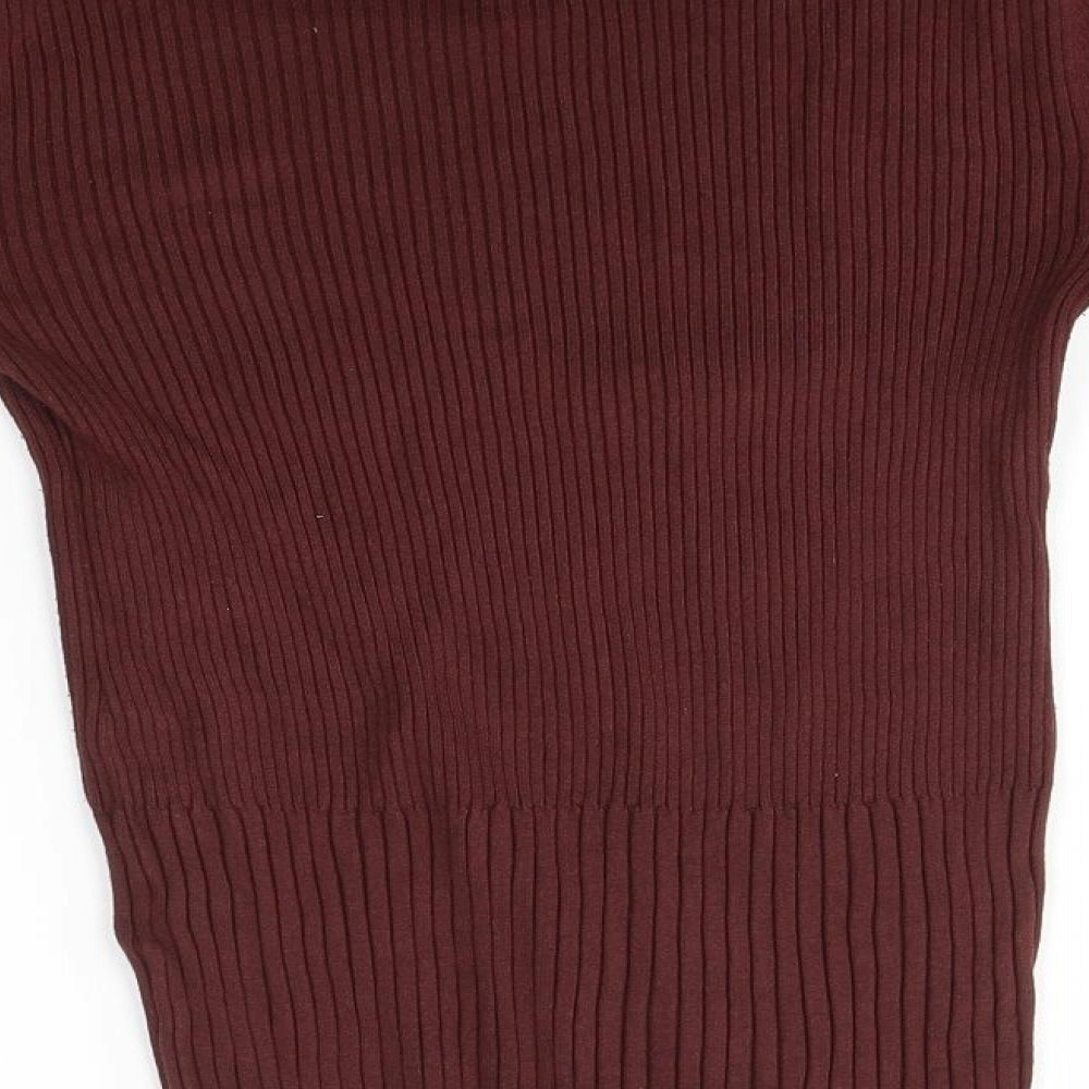Womens UK Size S H&M Brown Pullover Jumper