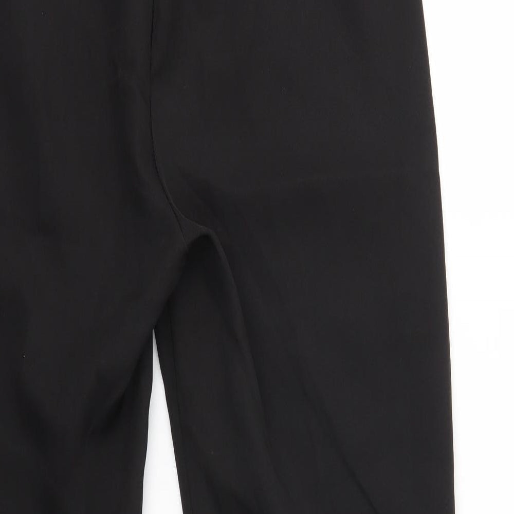 Brand and care label for Club London women’s black dress pants trousers, size UK 10, 27-inch leg