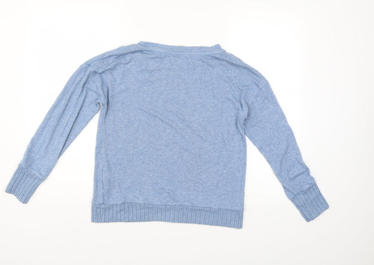 The Lounge Edit Womens Blue Pullover Jumper Size 8
