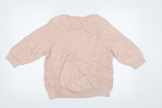 Womens UK Size 14 M&S Pink Pullover Jumper