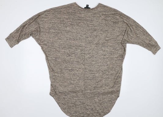 Womens UK Size S New Look Beige Pullover Jumper