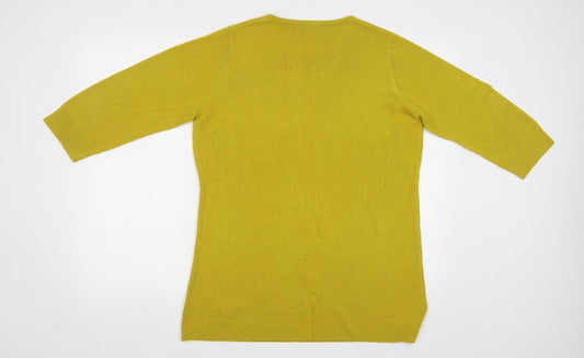 Stiock Shop Womens Yellow Pullover Jumper Size XL