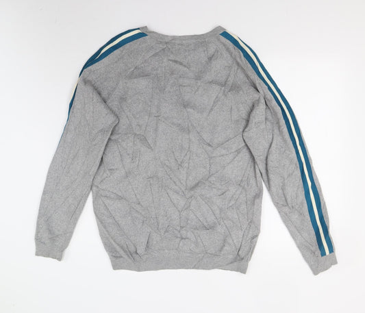 Matalan Mens Grey Knit Pullover Jumper Size L