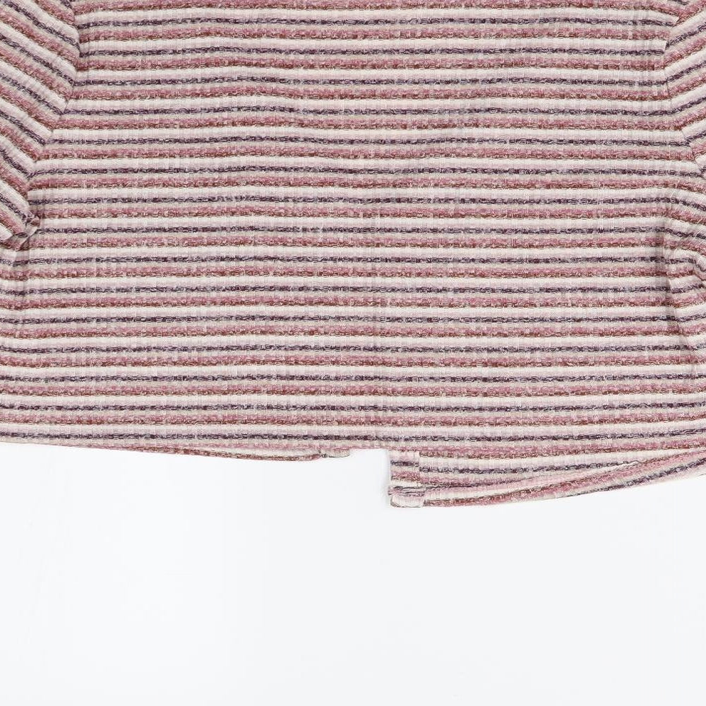 Primark Womens Multicoloured Striped Knit Cardigan Jumper Size S