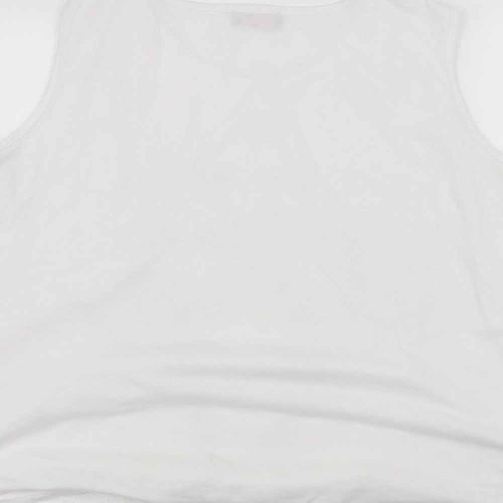 Womens UK Size XL anna rose White Basic T-Shirt