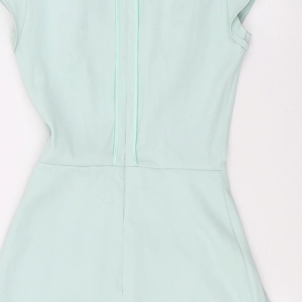 Womens UK Size 8 Topshop Blue Basic Blouse